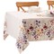 Threadmade Home Poppy Wildflower Bordered Tablecloth, Multicolor - 60"W x 144"L